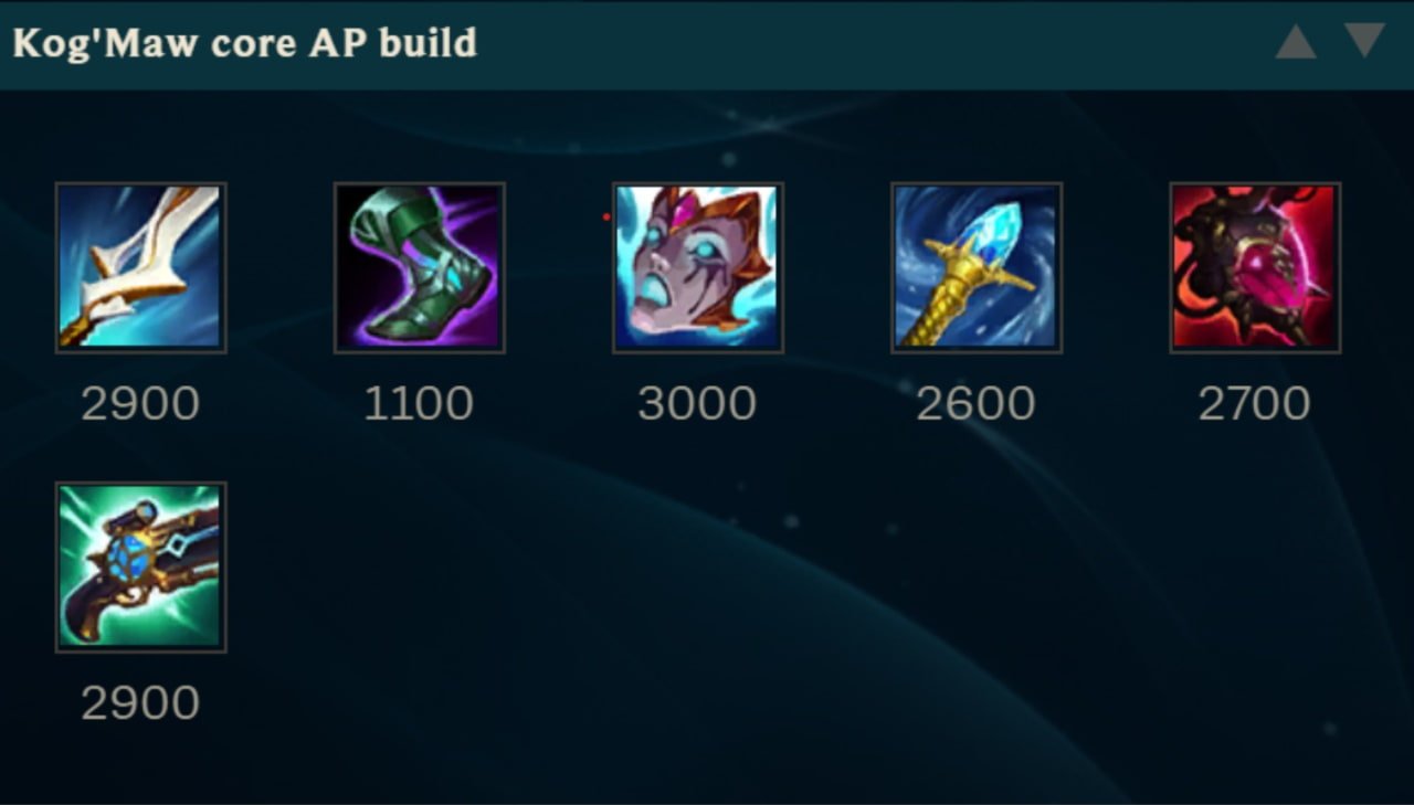 League of Legends best Kog’Maw build guide On-hit/AP: Itemization ...