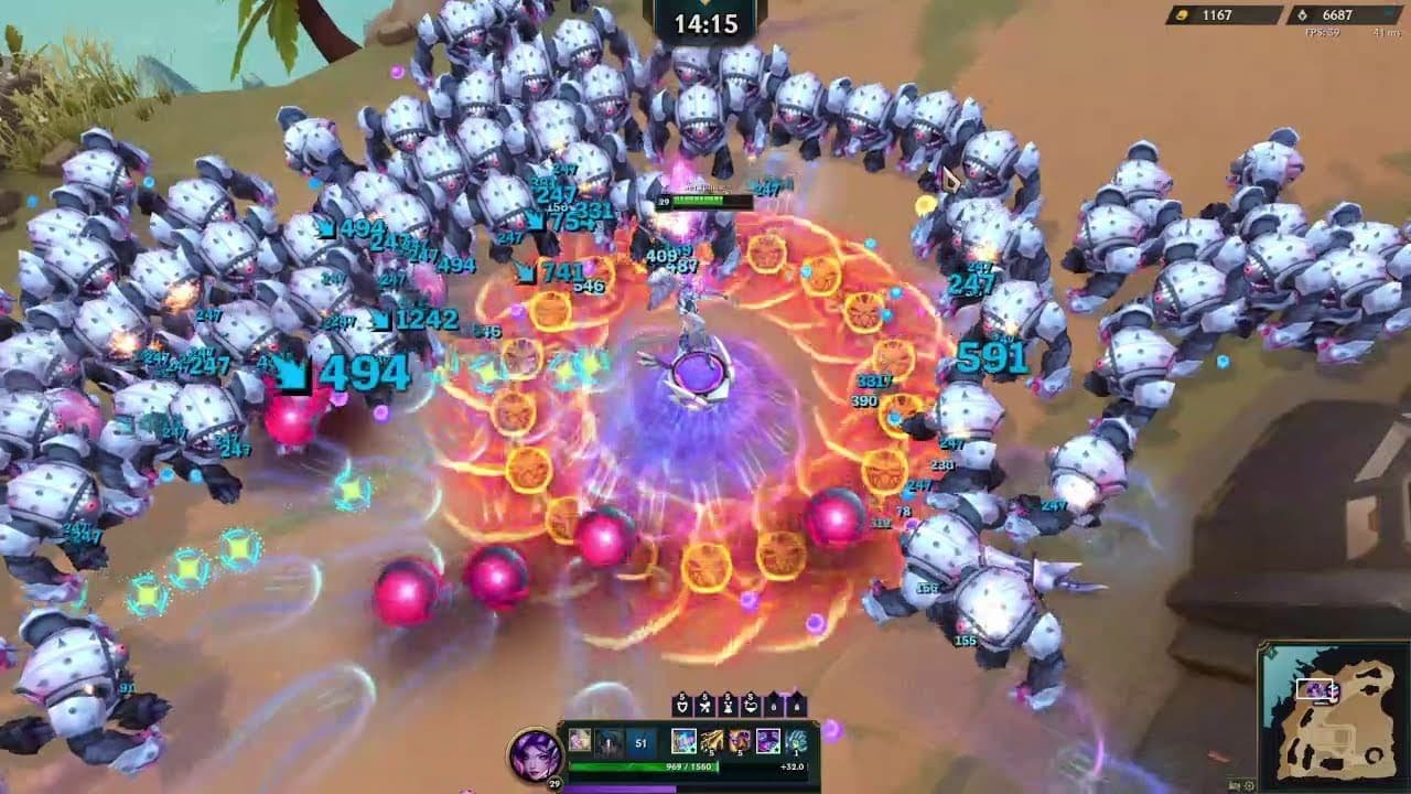 Best Seraphine build in League of Legends Swarm - Backdash